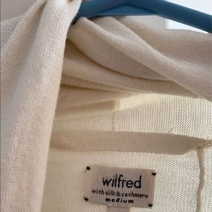 wilfred silk cardigan